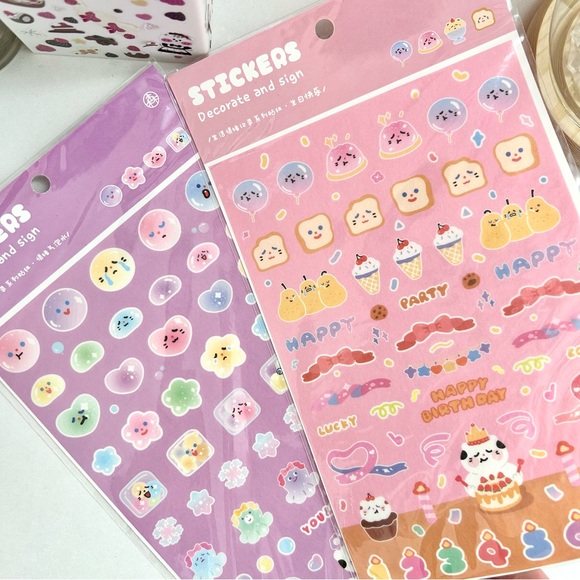 YesStyle Accessories - ♡ 3/$25 ♡ Deco Sticker Sheets